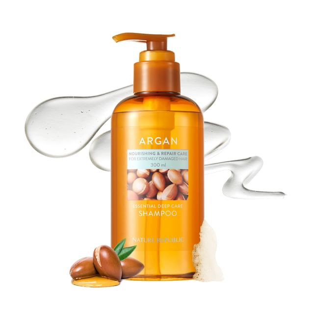 5593-1.Jpg Nature Republic Argan Essential Moisture Repairing Shampoo (300Ml) - Image 1